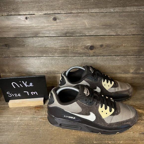 Mens Nike Air Max 90 Brown Birch Earth Athletic Shoes Sneakers‎ Size 7 M GUC - Picture 1 of 6